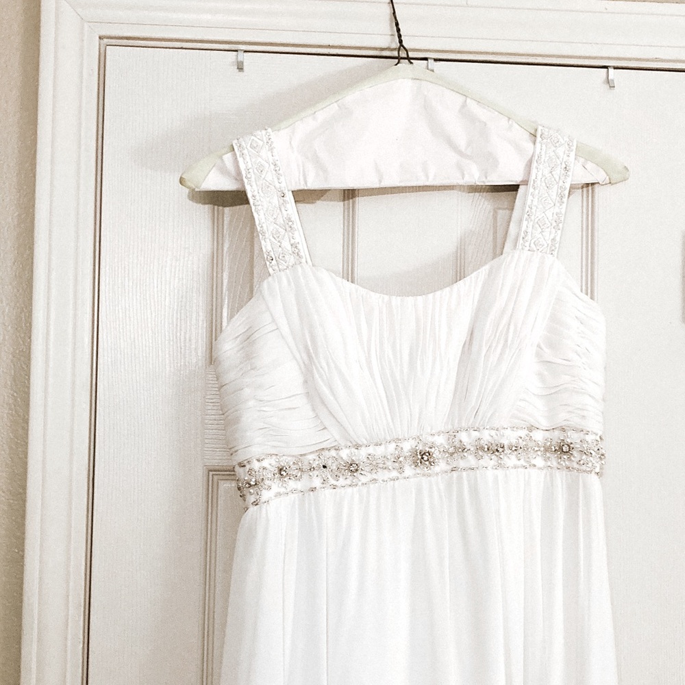 White Custom Formal Dress